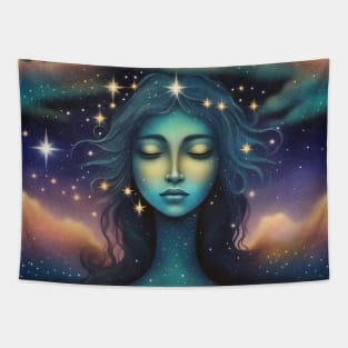 Star Goddess Milky Way Tapestry