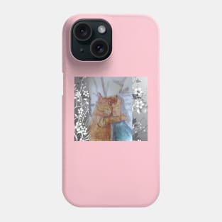 Petting the Cat Phone Case