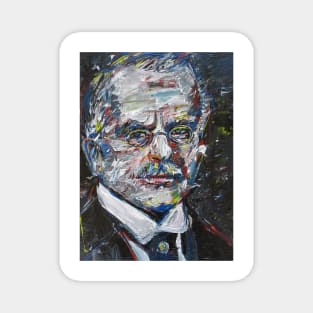 CARL JUNG acrylic portrait .2 Magnet