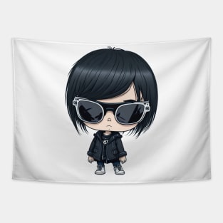 emo girl with sunglassess Tapestry