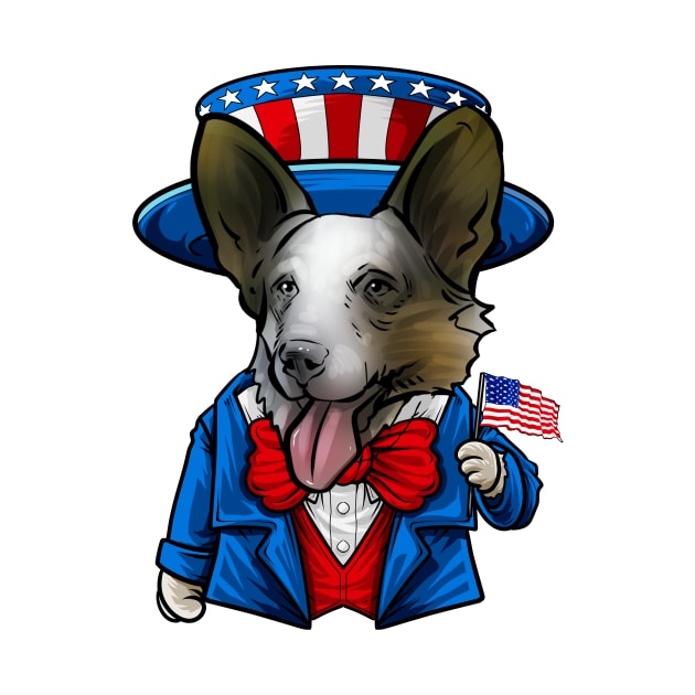 Fourth of July Cardigan Welsh Corgi by whyitsme