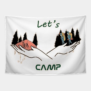 let's camp Tapestry