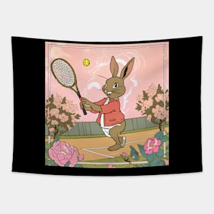 Tennis Sports Player College Sports Lover Rabbit Bunny Tapestry