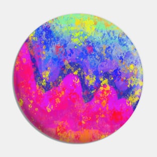 Bright Mountains Abstract Pin