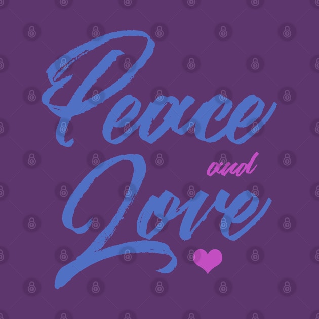 Peace and Love Minimalist Design by smartrocket