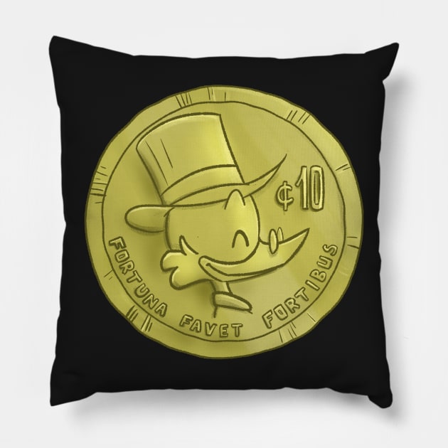 Scrooge Mcducks First Dime Pillow by Kylah0h