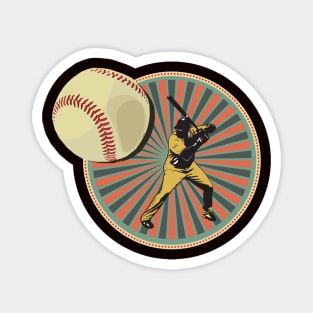 Baseball Retro Classic Magnet