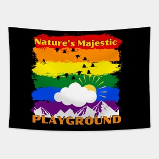 "Nature's Majestic Playground" design Tapestry