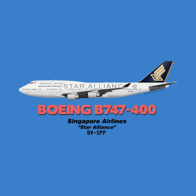 Boeing B747-400 - Singapore Airlines "Star Alliance" by TheArtofFlying