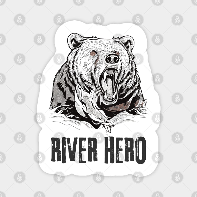 River hero Magnet by GraphGeek