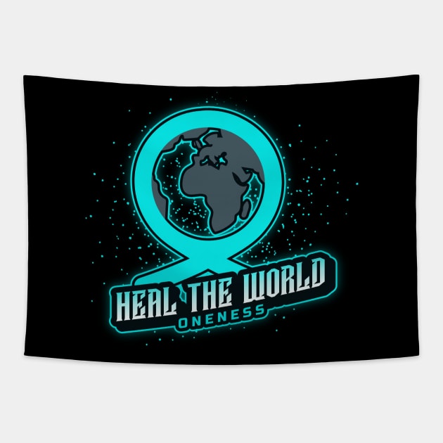 Heal The World Tapestry by Oneness Creations