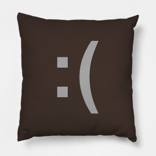 Frowny Face Pillow