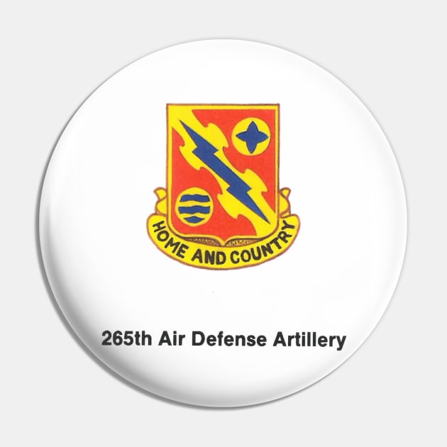 265th Air Defense Artillery Pin by Limb Store