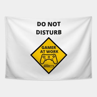 DO NOT DISTURB GAMER AT WORK Tapestry