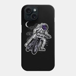 Astronaut Motorbike Polygon Matic Coin To The Moon Crypto Token Cryptocurrency Wallet Birthday Gift For Men Women Kids Phone Case