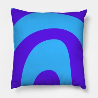Boho purple pastel rainbow pattern Pillow