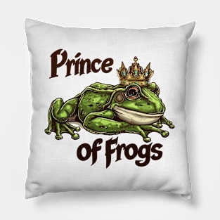 Prince Of Frogs Pillow