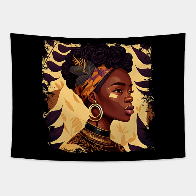 Black History Month Black Pride Distressed Design T-Shirt Tapestry by Johnathan Allen Wilson