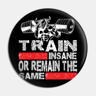 Train Insane or Remain The Same Tshirt Tees Tanktop and Gifts Items Pin