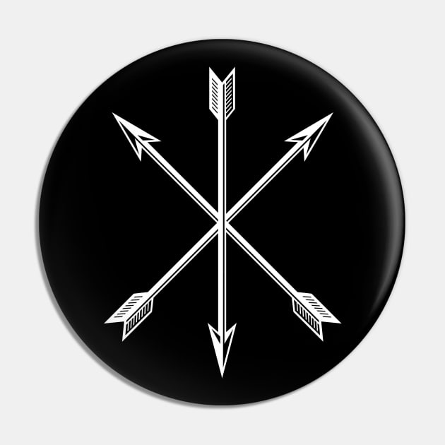 Arrows cross Pin by WhiteRave