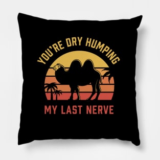 You're Dry Humping my last nerve Pillow