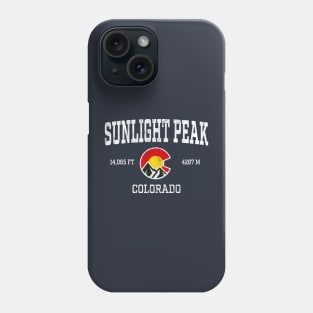 Sunlight Peak Colorado 14ers Vintage Athletic Mountains Phone Case