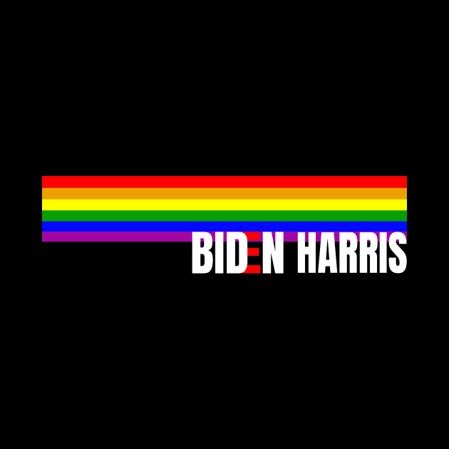 Biden Harris LGBT Pride Flag, Vote Biden Harris President, Joe And Kamala Supporter, 2020 Rainbow Pride LGBT Shirt by NooHringShop