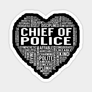 Chief Of Police Heart Magnet