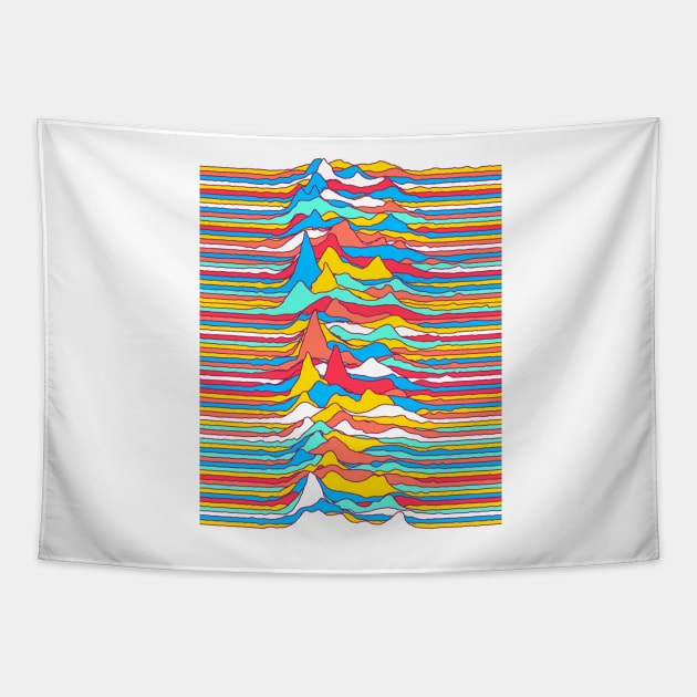 Unknown Colors Tapestry by quickbrownfox