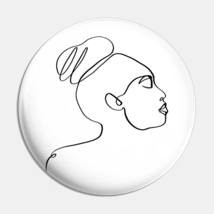 Abstract minimal women Pin