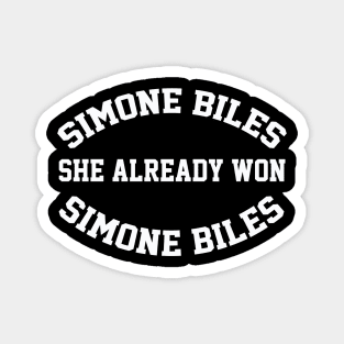 Simone Biles, She already won Magnet