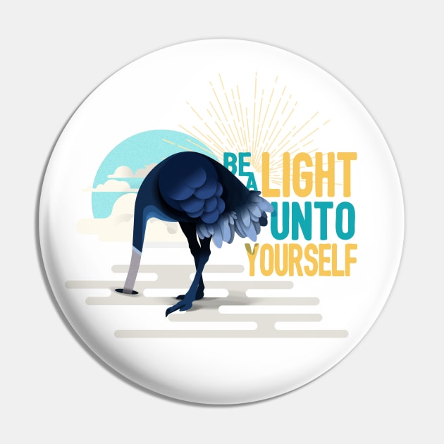 Be a Light Unto Yourself Pin by FITmedia