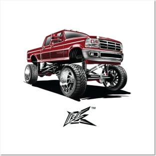 lifted pickup truck outline