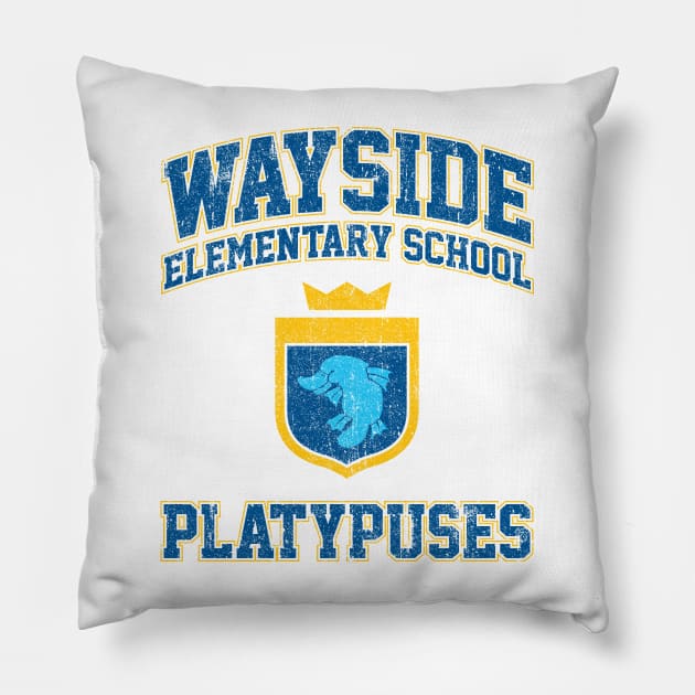 Wayside School Platypuses (Variant) Pillow by huckblade