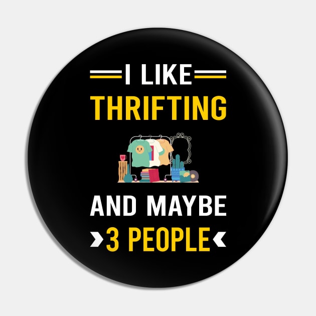 3 People Thrifting Thrift Pin by Bourguignon Aror