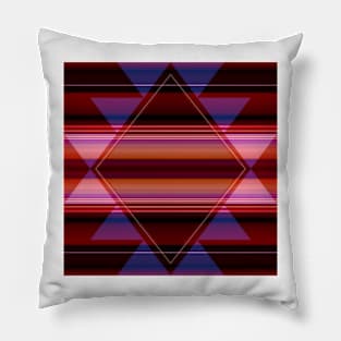 Diamond on Stripes Pillow