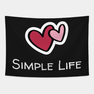 Simple Life - Two Hearts Tapestry