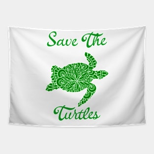 Save the Turtles Mandala Tapestry