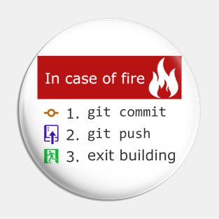 Git on Fire Pin