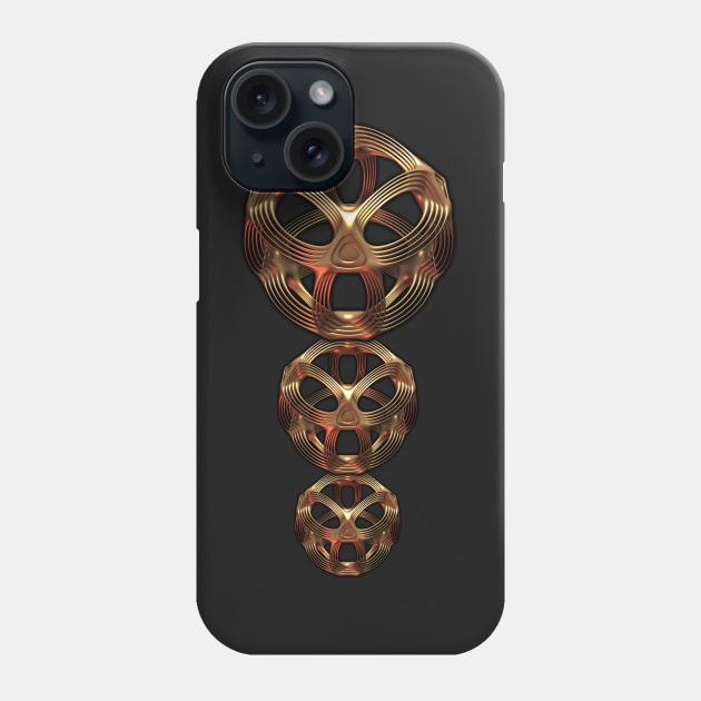 Gold-Gold-Gold Phone Case by lyle58