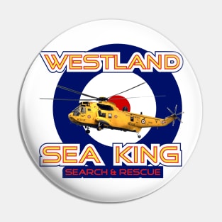 Westland Sea King Search and rescue helicopter in RAF roundel, Pin