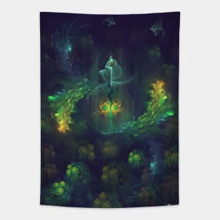 Emanate Fractal Visionary Art Manafold Art Tapestry