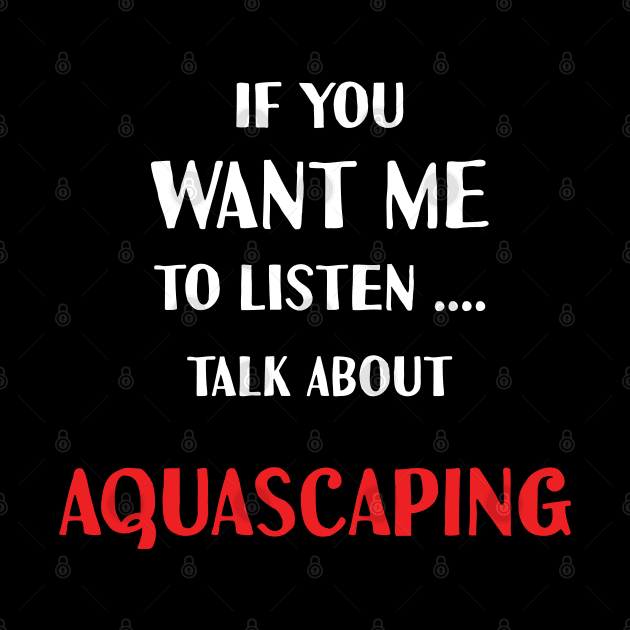 if you want me to listen talk about aquascaping by Teekingdom