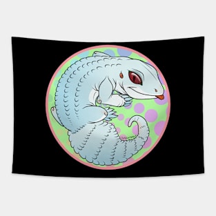 Blizzard Leopard Gecko Circle Tapestry