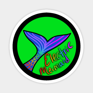 Electric Mermaid Logo Large Magnet