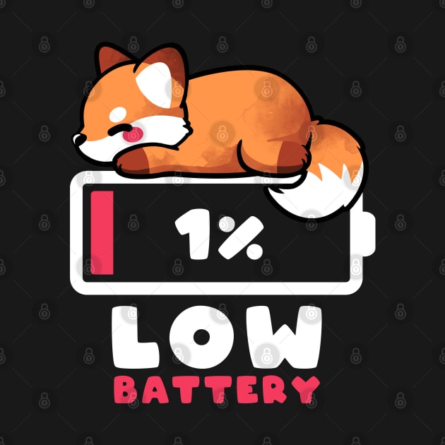 Low battery fox by NemiMakeit