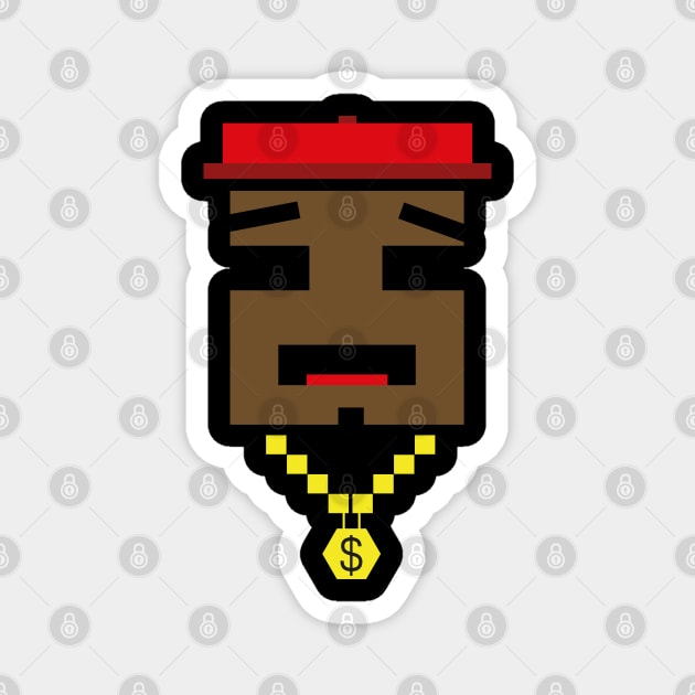 Retro Gangster Rapper Magnet by FerMinem