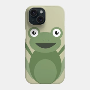 Green happy frog Phone Case