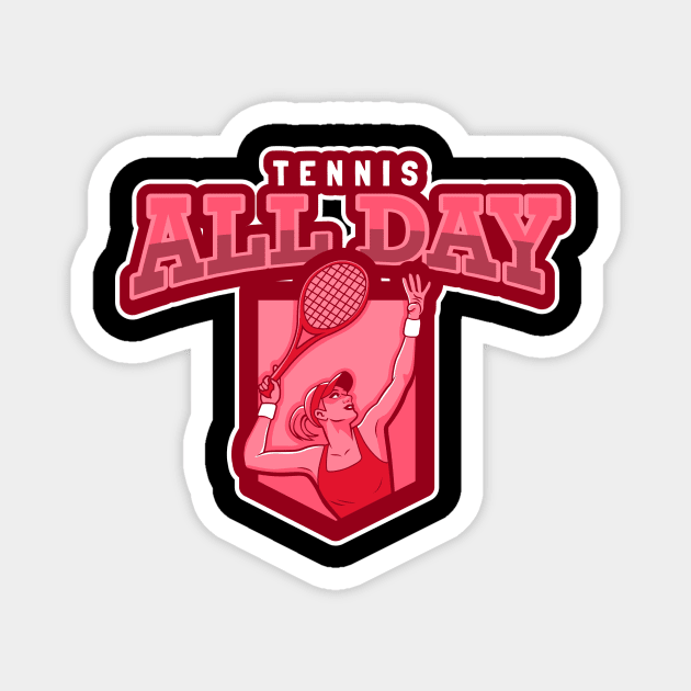 Tennis All Day Magnet by poc98