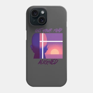 Mind Aligned - pastel sunrise Phone Case